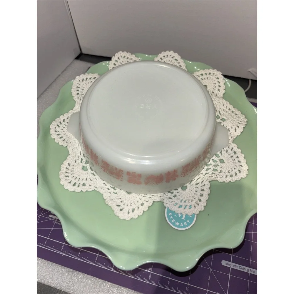 HTF Vintage Pyrex Pink Amish Butterprint‎ 471 472 473